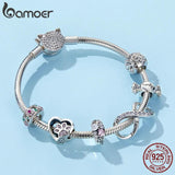 925 Sterling Silver CZ Beads for Bracelets & Bangles