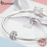925 Sterling Silver CZ Beads for Bracelets & Bangles