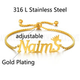 Auxauxme Custom Name Bracelet Charms Handwriting Signature Love Message Gift