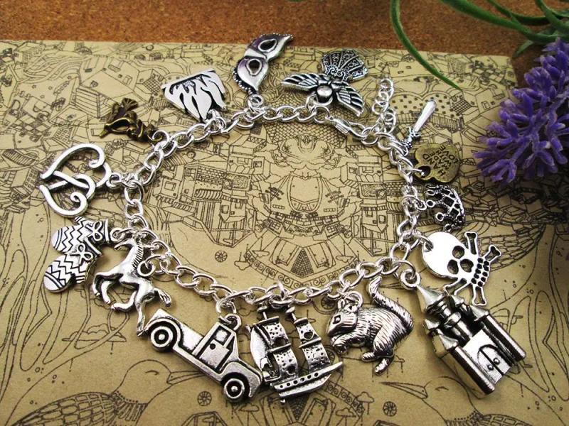 Princess Charm Bracelet Silver Plated for Girl/Boy