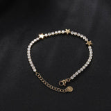 Stainless Steel Love Star Charm Bracelet Jewelry