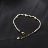 Stainless Steel Love Star Charm Bracelet Jewelry