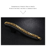 Mens Cuba Link Chain Bracelet Stainless Steel Hip Hop Jewelry