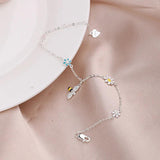 Tassel Daisy Bee Charm Bracelet Bangle for Women Girls
