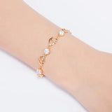 Bohemian Bracelets For Women Heart Zircon Wedding Jewelry Gift