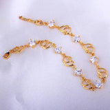 Bohemian Bracelets For Women Heart Zircon Wedding Jewelry Gift