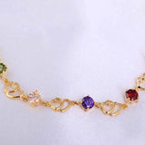Bohemian Bracelets For Women Heart Zircon Wedding Jewelry Gift