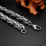 Mens Stainless Steel Charm Chain Bracelet Hip Hop Rock