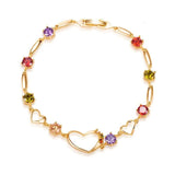 Dainty Heart Zircon Bracelets Wedding Jewelry Gift