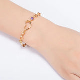 Dainty Heart Zircon Bracelets Wedding Jewelry Gift