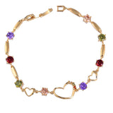Dainty Heart Zircon Bracelets Wedding Jewelry Gift