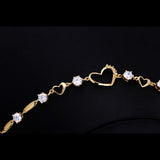 Dainty Heart Zircon Bracelets Wedding Jewelry Gift