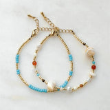 Daisy Flower Beaded Bracelet for Women Bohemian Colorful Charms