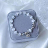 Romance Cat Eye Stone Charm Bracelet Moonstone Jewelry Gift