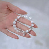 Romance Cat Eye Stone Charm Bracelet Moonstone Jewelry Gift