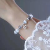 Romance Cat Eye Stone Charm Bracelet Moonstone Jewelry Gift
