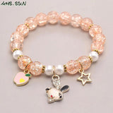 Kids Girls Cartoon Charm Bracelets 2PCS
