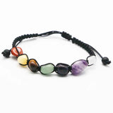 Natural Stone 7 Irregular Shape Moven Yoga Energy Bracelet Unisex