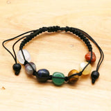Natural Stone 7 Irregular Shape Moven Yoga Energy Bracelet Unisex