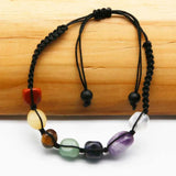 Natural Stone 7 Irregular Shape Moven Yoga Energy Bracelet Unisex