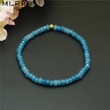 Vintage Aquamarine Crystal Beaded Strand Bracelet