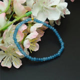 Vintage Aquamarine Crystal Beaded Strand Bracelet