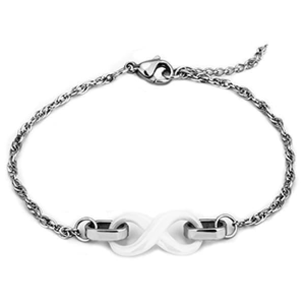 Infinity Bracelet for Women Ceramic Charm Bracelet Daily Jewelry