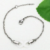 Infinity Bracelet for Women Ceramic Charm Bracelet Daily Jewelry