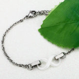 Infinity Bracelet for Women Ceramic Charm Bracelet Daily Jewelry