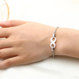 Infinity Bracelet for Women Ceramic Charm Bracelet Daily Jewelry
