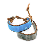 Chakra Stone Crystal Bracelet Agate Flower Charm DIY Jewelry