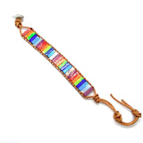 Chakra Stone Crystal Bracelet Agate Flower Charm DIY Jewelry