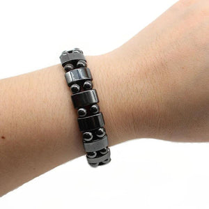 Double Hematite Stone Charm Bracelets for Men and Women