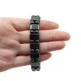 Double Hematite Stone Charm Bracelets for Men and Women