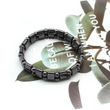 Double Hematite Stone Charm Bracelets for Men and Women