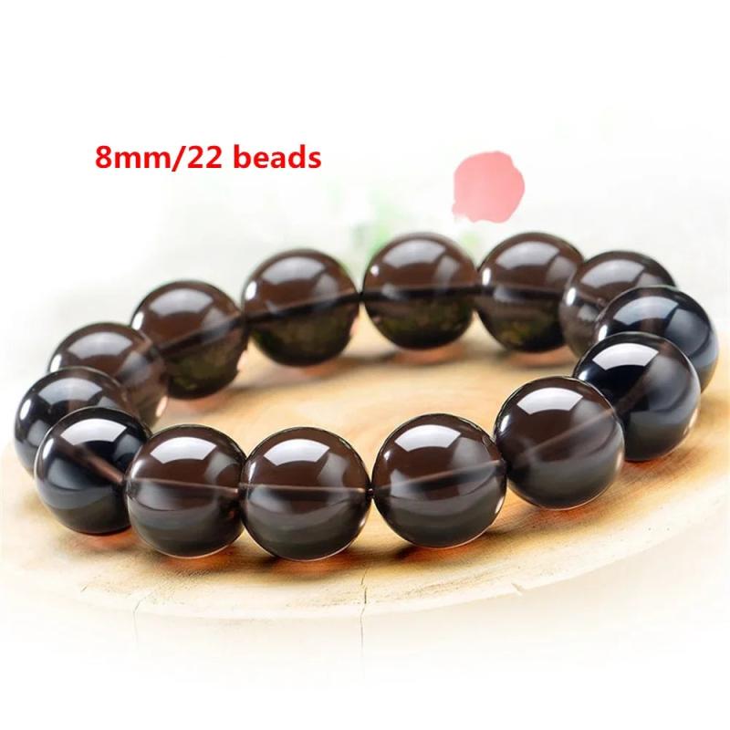 Tea Crystal Bracelet Beads 8-14mm Natural Stone Charm Gift