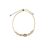 CZ Bracelet Steel Chain Link for Women Minimalist Charm Jewelry