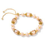 Natural Pearl Bracelet Crystal Charm Bangle