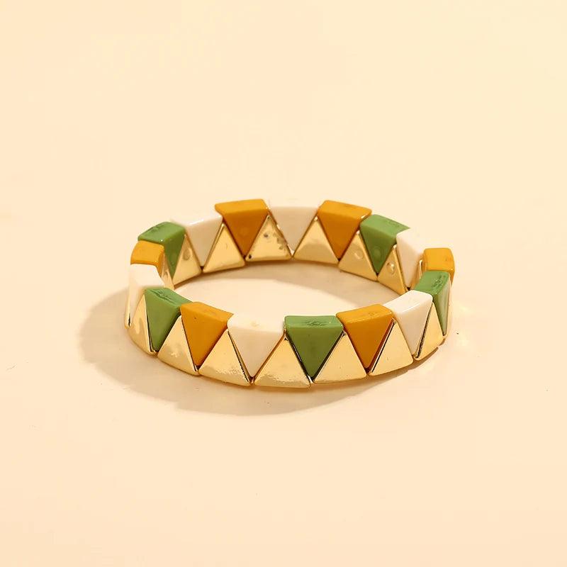 Resin Cuff Charm Bracelet Bangle Adjustable for Women