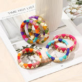 Resin Cuff Charm Bracelet Bangle Adjustable for Women