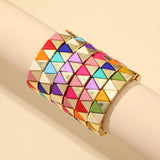 Resin Cuff Charm Bracelet Bangle Adjustable for Women