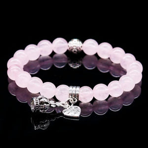 Pink Crystal Bracelet & Bangles For Women Men Charm Bracelet