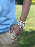 Howlite Beaded Bracelet w/ Tree of Life Charm