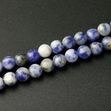 Sodalite Bracelet 6mm with OM Lotus Charm