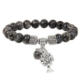 Tree Of Life Pendant Bracelet Natural Stone Beads Jewelry