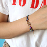 Heartbeat Charm Bracelets Natural Stones Women Inspired Jewelry