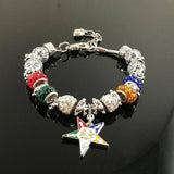 Greek 5-Point Star Charm Eastern Star Bracelet