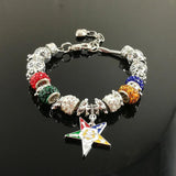 Greek 5-Point Star Charm Eastern Star Bracelet