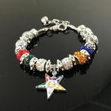Greek 5-Point Star Charm Eastern Star Bracelet