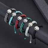 Tree Of Life Charm Bracelet Natural Stone Beads Yoga Friendship Bangle